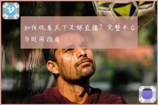 如何观看天下足球直播?完整平台与时间指南